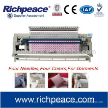 Computerized Multi-color Single-roll quilting and embroidery machine